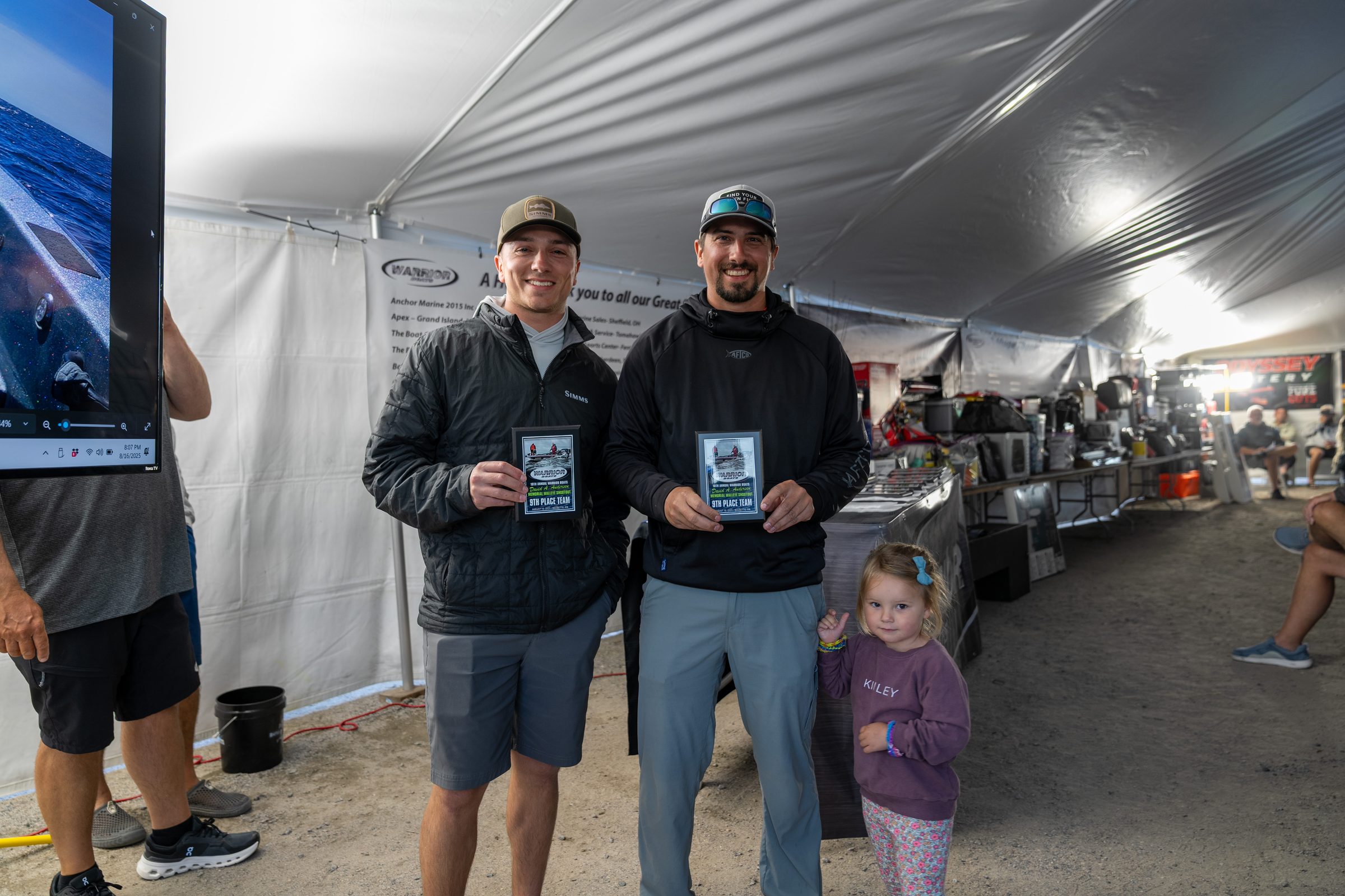 Warrior owners accepting awards at the Rally