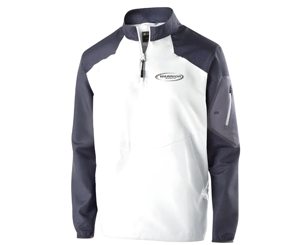 1/4 Zip Carbon/White Windbreaker