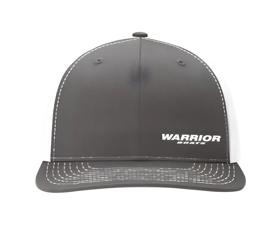 Charcoal/White Trucker Cap (No Mesh)