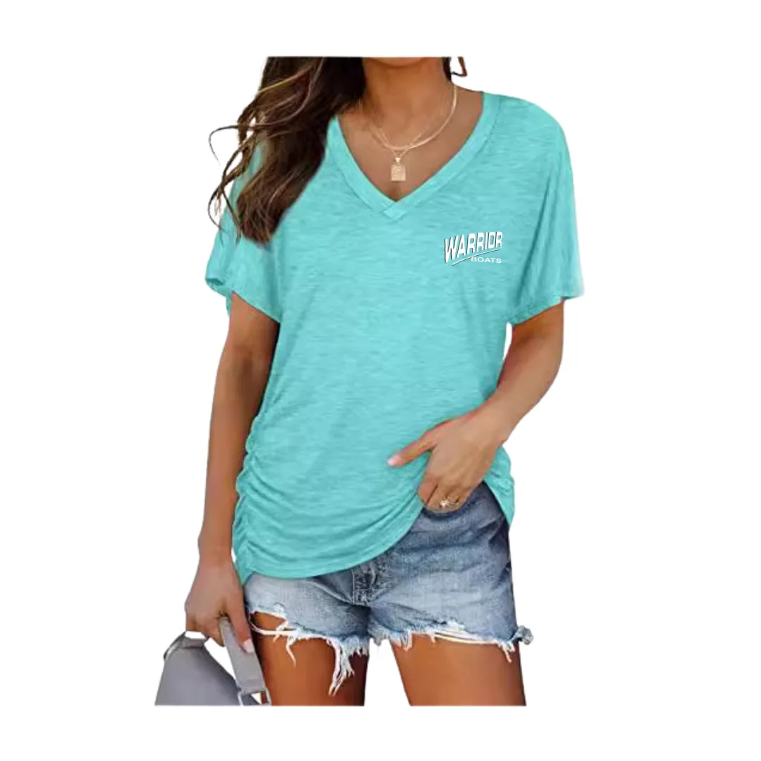 Ladies V-Neck Short Sleeve Tee
